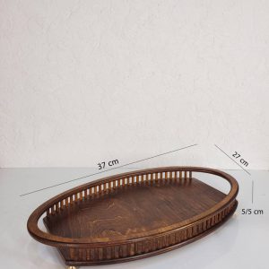 سینی چوبی بیضی برند آساگالری کد92121