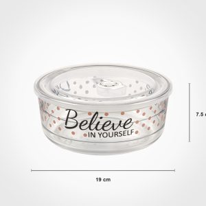 ست ظرف شیشه ای وکیومی تاریخ دار چاپدارلیمون مدل207435