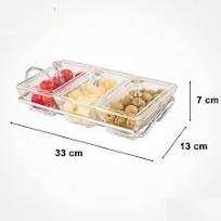 اردورخوری شیشه مستطیل3خانه مدل210400