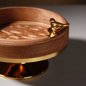 آجیل خوری چوبی طرح موج برند آساگالری مدل11422-B
